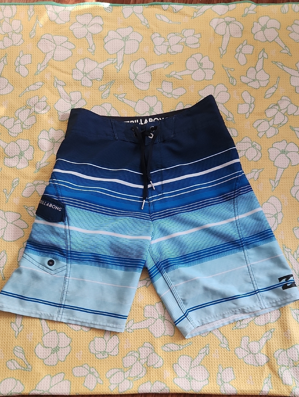 Billabong Navy to Light Blue Stripe Boardshorts (Boys)